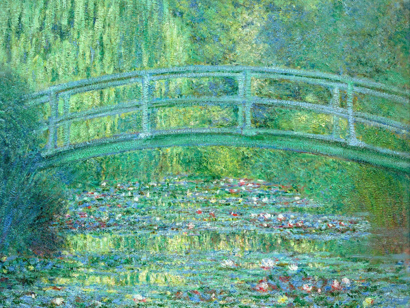 The Japanese Bridge, Claude Monet - Fractality